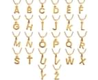 Culturesse 24K Gold Initial Pendant Necklace - 2 Letters 7