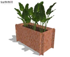 Greenlife 90x45x45cm Garden Bed - Rust Patina