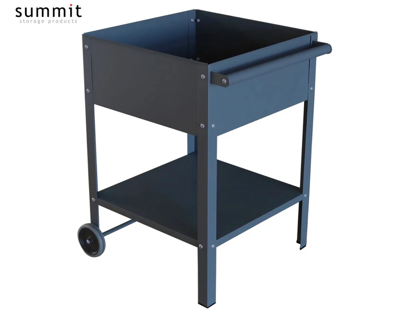 Greenlife 55x55x80 Mobile Planter Trolley - Charcoal