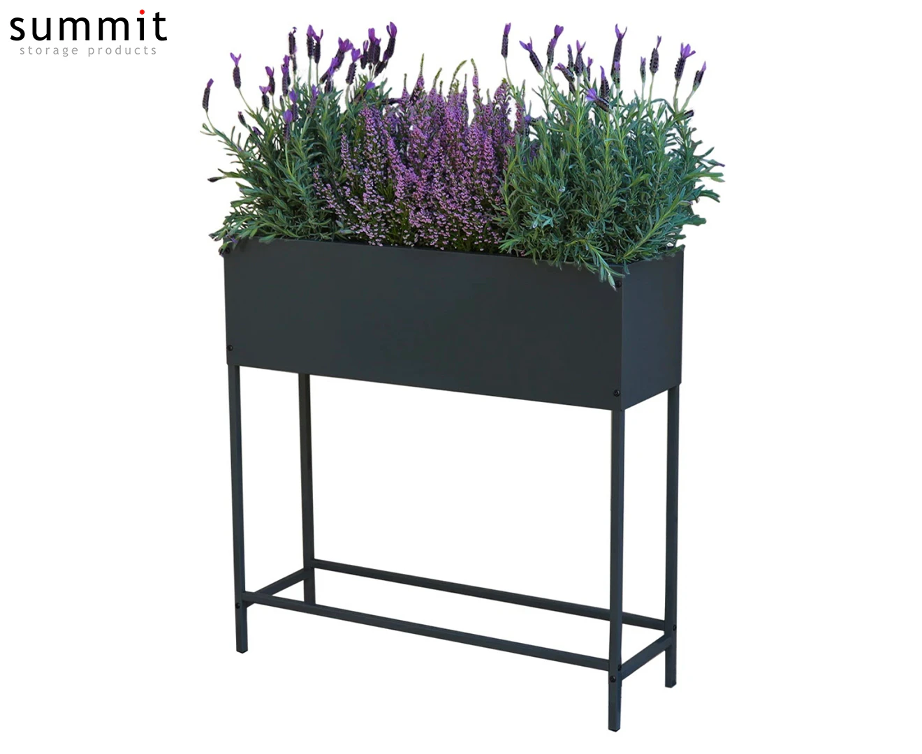 Greenlife 80x24x80cm Planter Box - Charcoal