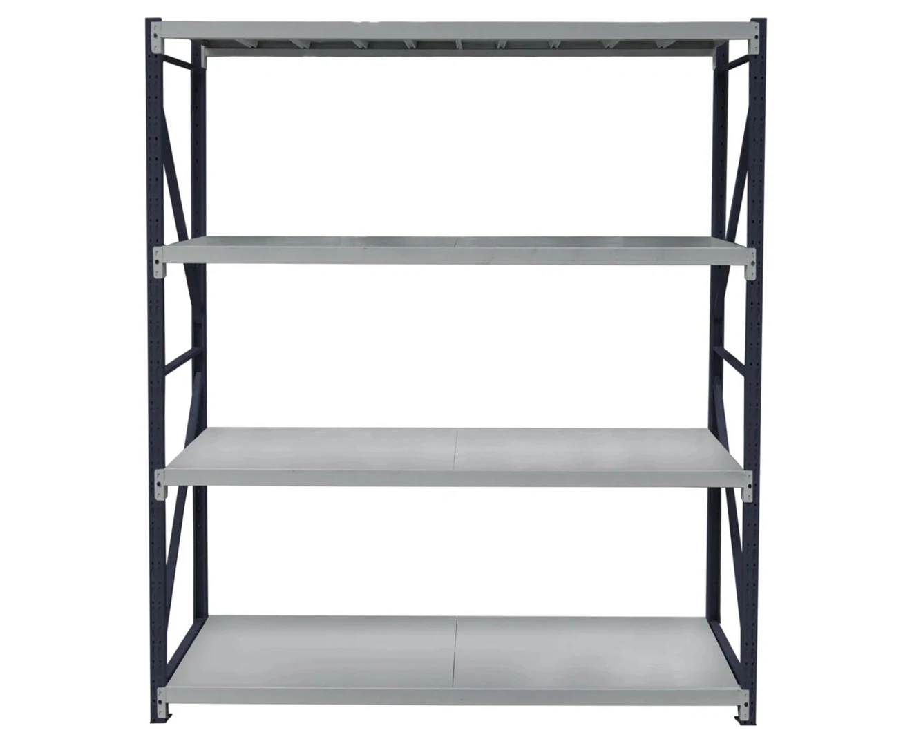 Stormor Longspan 2x1.5m Garage Warehouse Shelving Starter Storage Unit - Charcoal/Light Grey