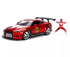 Hollywood Rides 1:24 Power Rangers Nissan GTR R35 Die-Cast Model Car w/ Figurine
