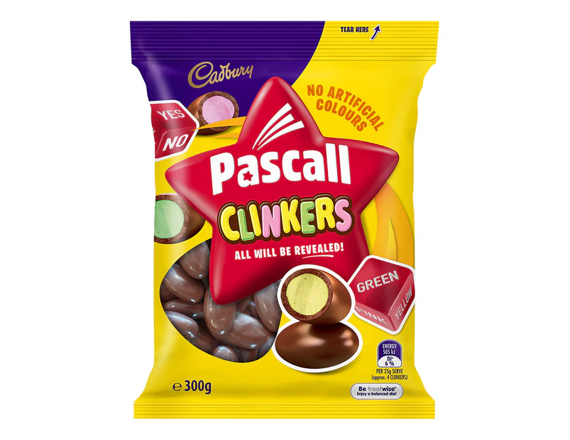 Cadbury Chocolate Clinkers Bites Candy 300g bag