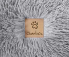 Charlie's Faux Fur Calming Pet Nest Extra Large 90x25cm - Silver