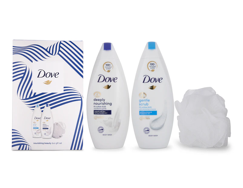 Dove 3-Piece Nourishing Beauty Body Care Gift Set