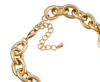 AC-LAB Statement Oval Link Necklace - Gold