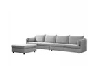 Cloud Lounge Indoor Fabric Chaise Lounge - Light Grey - Fabric Chaise Lounges