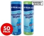 2 x 25pk Hercules Household Wipes Handy Roll - Randomly Selected 1