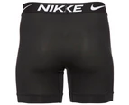 Nike Men's Essential Micro Boxer Briefs 3-Pack - Cool Grey/Black/Logo Print