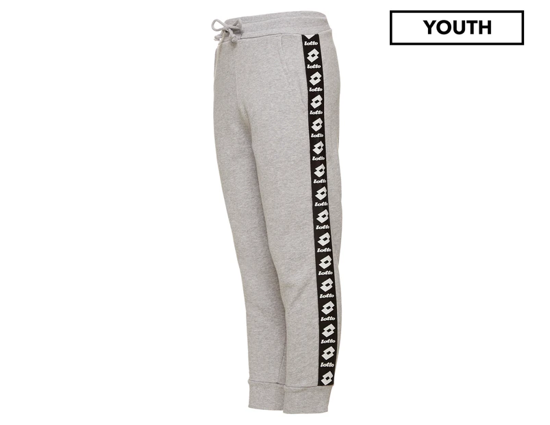 Lotto Youth Unisex Fleece Cuff Track Pants / Tracksuit Pants - Heather Grey