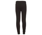 Diadora Youth Unisex Fleece Cuff Track Pants / Tracksuit Pants - Black