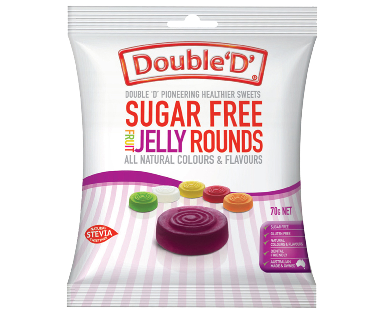 Doble D Double D Assorted Fruit Flavored Chews Candy Zero Grams of