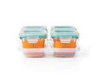 OXO Tot Glass Baby Food Stroage Blocks 4oz - Teal