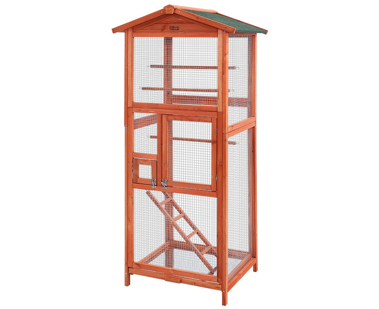 Bird Cage Wooden Pet Cages Aviary Large Carrier Travel Canary Cockatoo Parrot XL