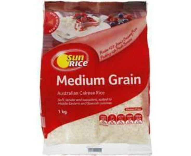 12Kg Rice Calrose White Medium Grain 12 X 1Kg