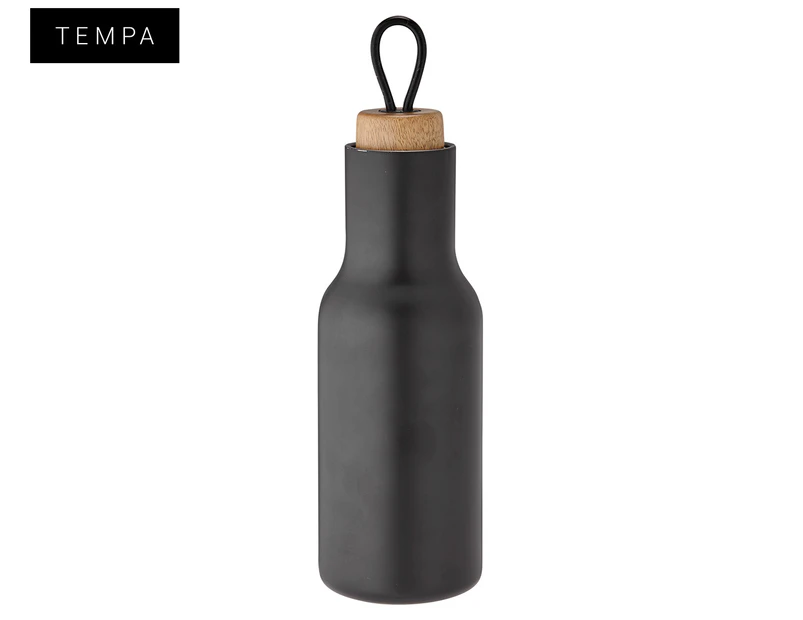 Tempa 600mL On The Go Matte Water Bottle - Black