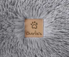 Charlie's Faux Fur Calming Pet Nest Large 72x23cm - Silver