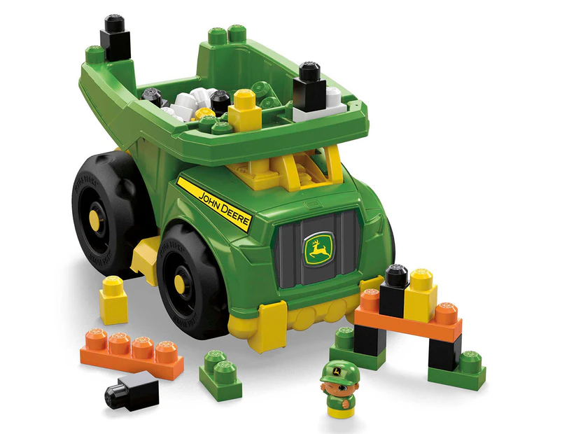 Mega Bloks Large John Deere Dump Truck Set