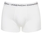 French Connection Men’s Cotton Trunks 3-Pack - Bright White