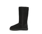 Y.E. & Co - Unisex Byron Tall - Tall Sheepskin UGG Boots - 100% Australian A-Grade Double Face Merino Sheepskin - Black