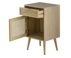 Woven Ash Wood Mini Cabinet