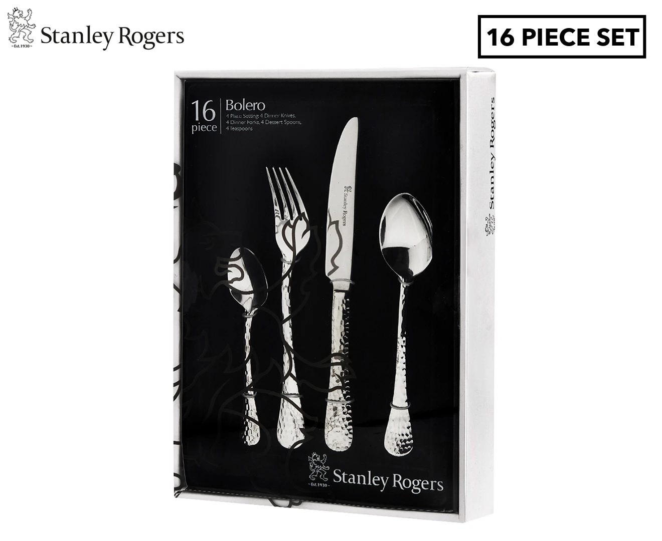 Stanley Rogers 16-Piece Bolero Cutlery Set - Silver