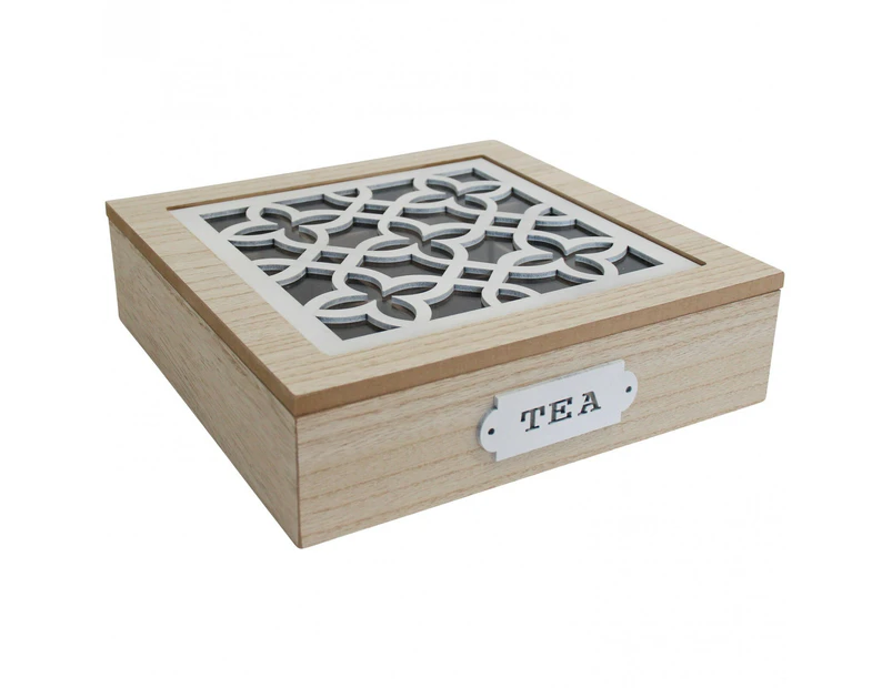 MDF Tea Box 24cm Tillie Food/Drink Kitchen/Home Storage/Organiser/Decoration