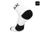 BLK Men's TEK VI Premium Ankle Socks - White