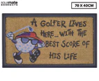 Solemate 70x40cm Golfer Best Score Doot Mat - Multi