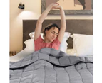 Laura Hill Weighted Blanket Heavy Quilt Doona 9Kg - Grey