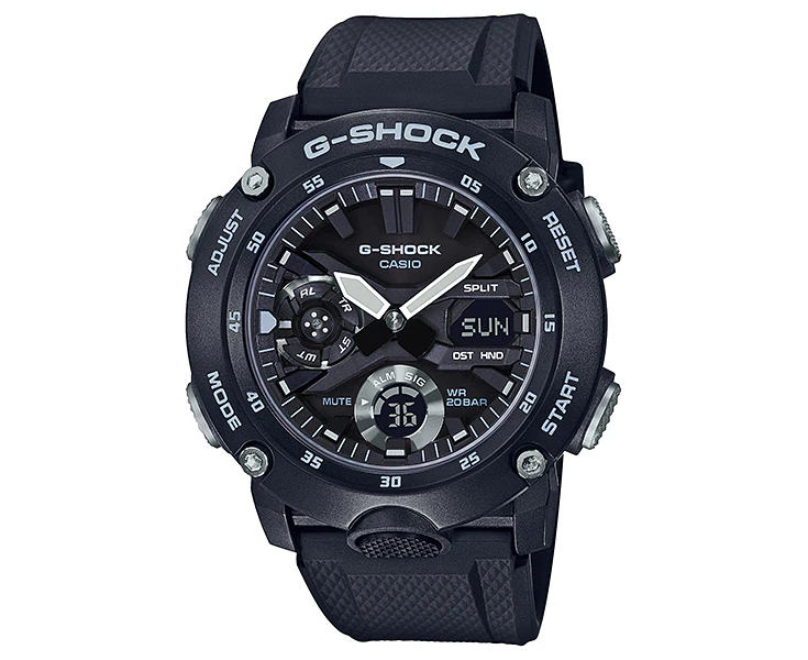 Casio G-SHOCK Black Resin Chronograph Men's Watch - GA2000S-1A