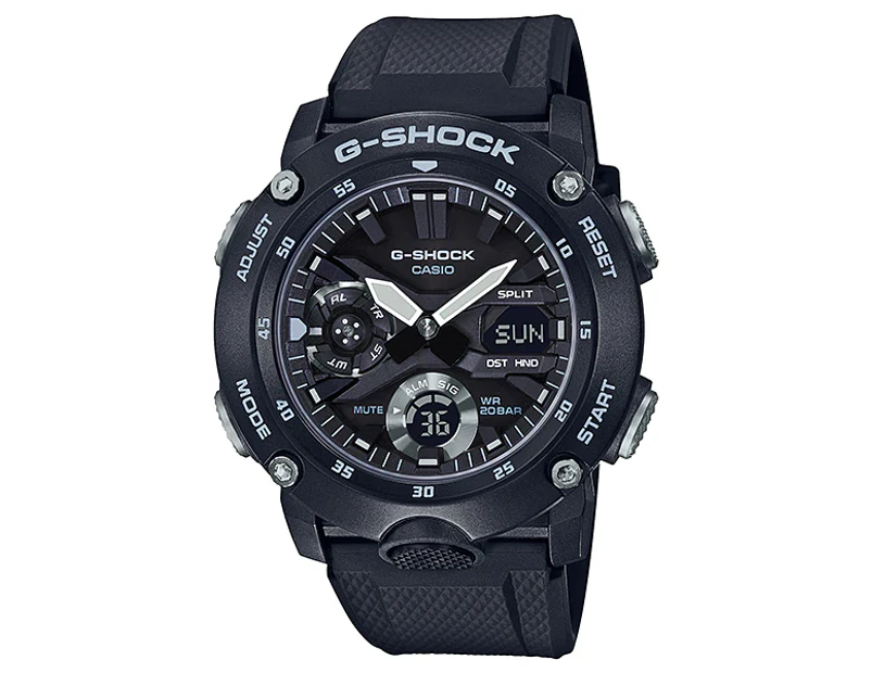 Casio G-SHOCK Black Resin Chronograph Men's Watch - GA2000S-1A