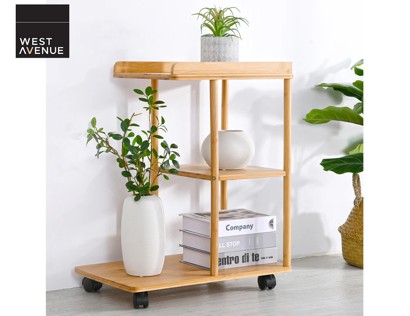 West Avenue Mobile Side Table - Natural