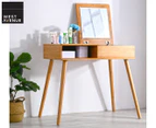 West Avenue Deluxe Dressing Table w/ Mirror - Natural