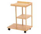 West Avenue Mobile Side Table - Natural