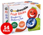2 x GoodnessMe Fruit Sticks Strawberry & Blueberry Duo 119g