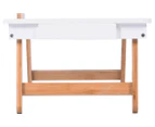 Ortega Home Deluxe Bamboo Laptop Table - White/Natural
