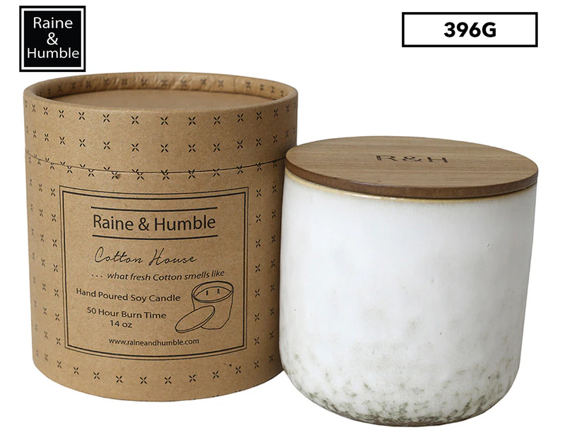 Raine & Humble Cotton House Scented Soy Candle in Canister 396g