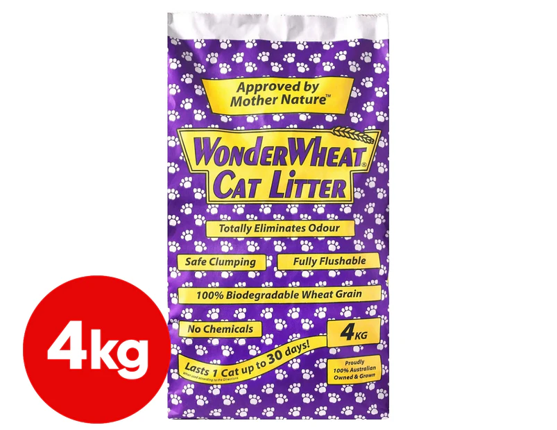 Wonder Wheat Cat Litter 4kg