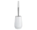 Polder Swivel Toilet Brush Caddy - White/Silver