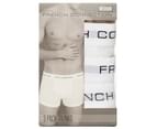 French Connection Men’s Cotton Trunks 3-Pack - Bright White 4