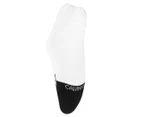 Calvin Klein Women's Combed Cotton Sneaker Liner Socks 3-Pack - White/Assorted