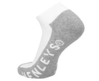 Henleys Men's Active Ankle Socks 5-Pack - White/Grey