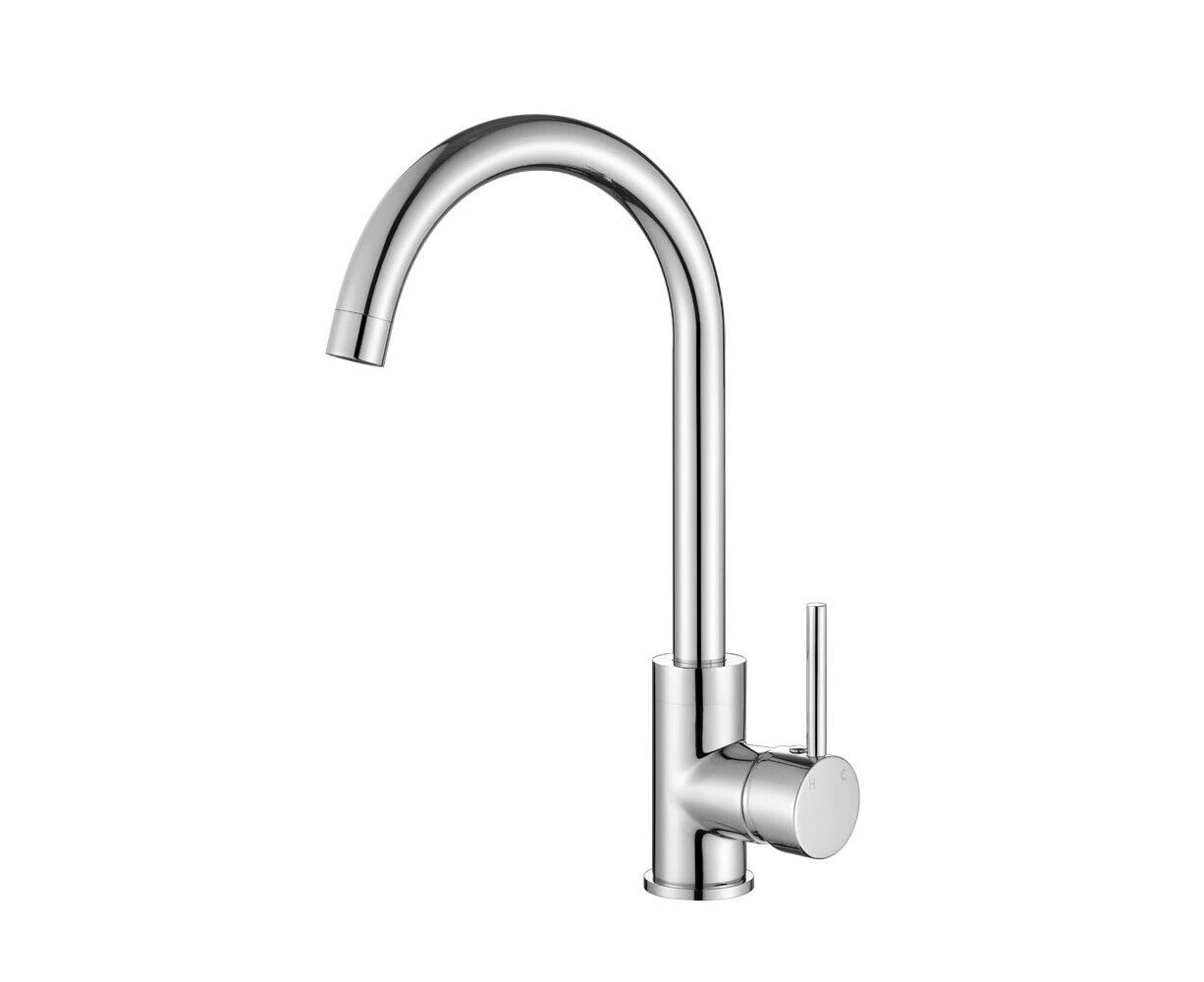 WELS Brass Laundry Mixer Round Kitchen Tap Sink Basin Swivel Bath Spout Faucet