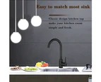 WELS Kitchen Sink Mixer Tap Black Faucet Taps Brass Matt Black 360° swivel Spout