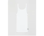 3 Pack Bonds Girls Kids White Teena Undergarments Comfy Cotton Singlet Tank Top UYG43A