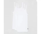 3 Pack Bonds Girls Kids White Teena Undergarments Comfy Cotton Singlet Tank Top UYG43A