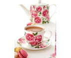 Ashdene Heritage Rose Tea Cup & Saucer Set