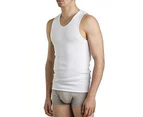 Bonds 2 Pack White Mens Chesty Cotton Plain Singlet Vest Tank Top Undergarment