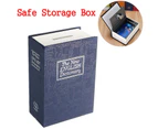 Dictionary Book Secret Safe Money Jewellery Security Box Key Lock Piggy Bank - Black